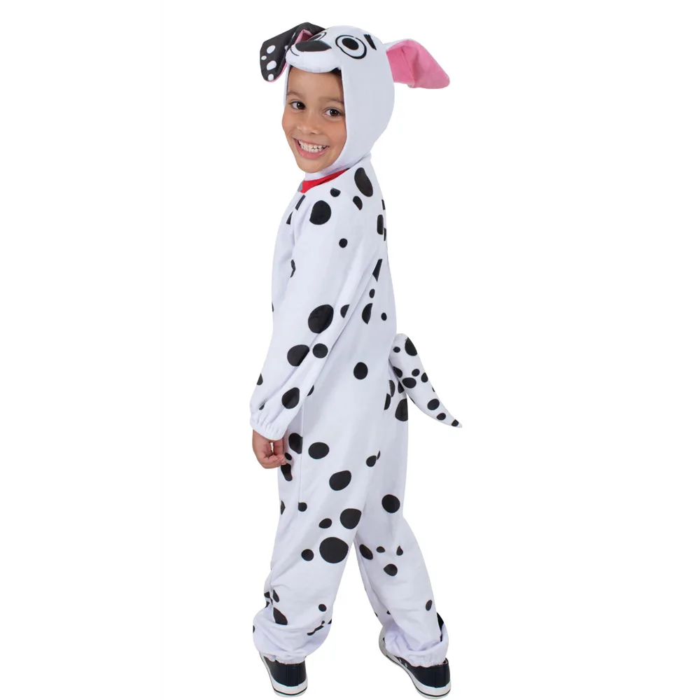 New Design Animal Role Play Dog Cosplay Dalmatians Jumpsuit Costume Outfit for KidHalloween