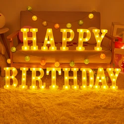 26 Letters Lights Wedding Valentine's Day Proposal Confessions Scene Decoration Letter Lights Birthday Party Decoration Lights