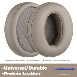 Premium Replacement Ear Pads for Over-Ear Headphones - Enhanced Comfort Ear Cushions (Protein Leather)
