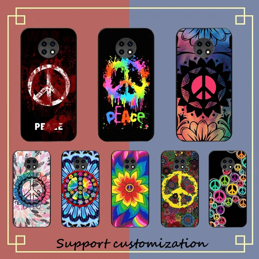 Custodia Per Telefono Psichedelica Art Peace Per Redmi Note 4X5 A 6 7 8 Pro T 9 Pro 9S 10 Pro 11 Pro 11S 11Epro Pocom3Pro
