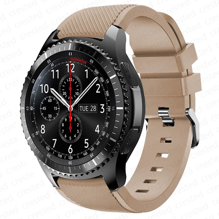 Silicone Sports Watch Strap, 20mm/22mm Adjustable Band