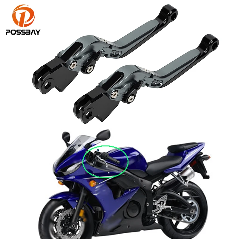 

Рычаги тормоза и сцепления для мотоцикла, выдвижные складные рычаги тормоза на Руль с ЧПУ для Yamaha YZF R1 R6 R6S, США, Канада, версия FZ1 FAZER