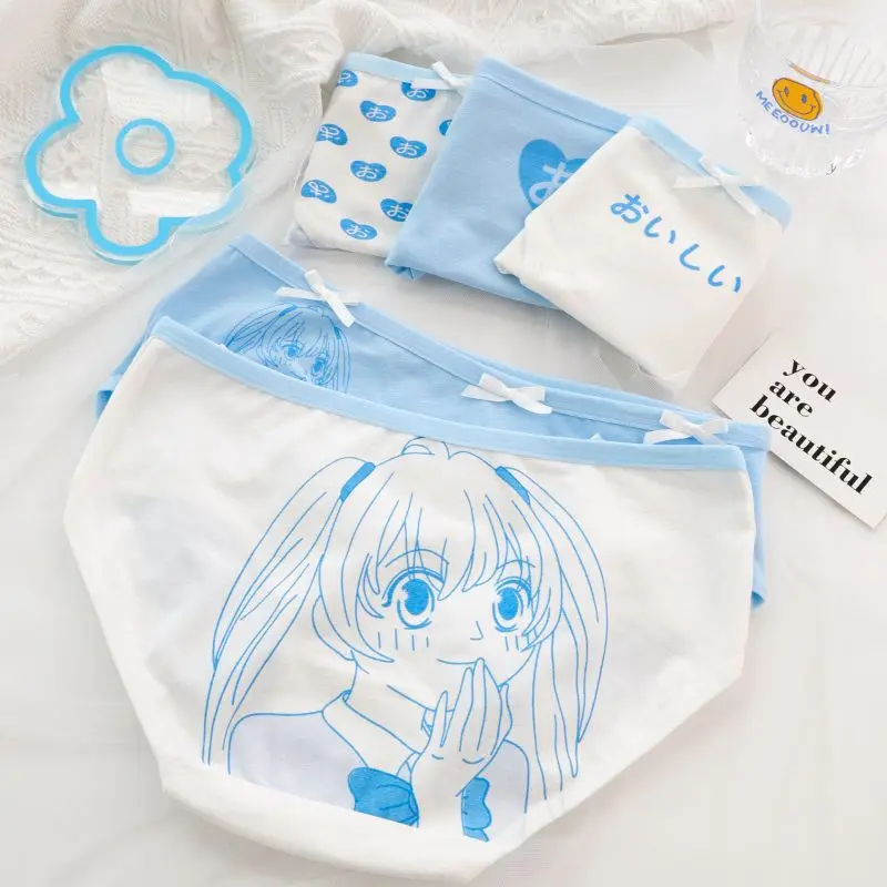 Japanese Panties Anime Girl Style Cute Loli Cartoon Cotton