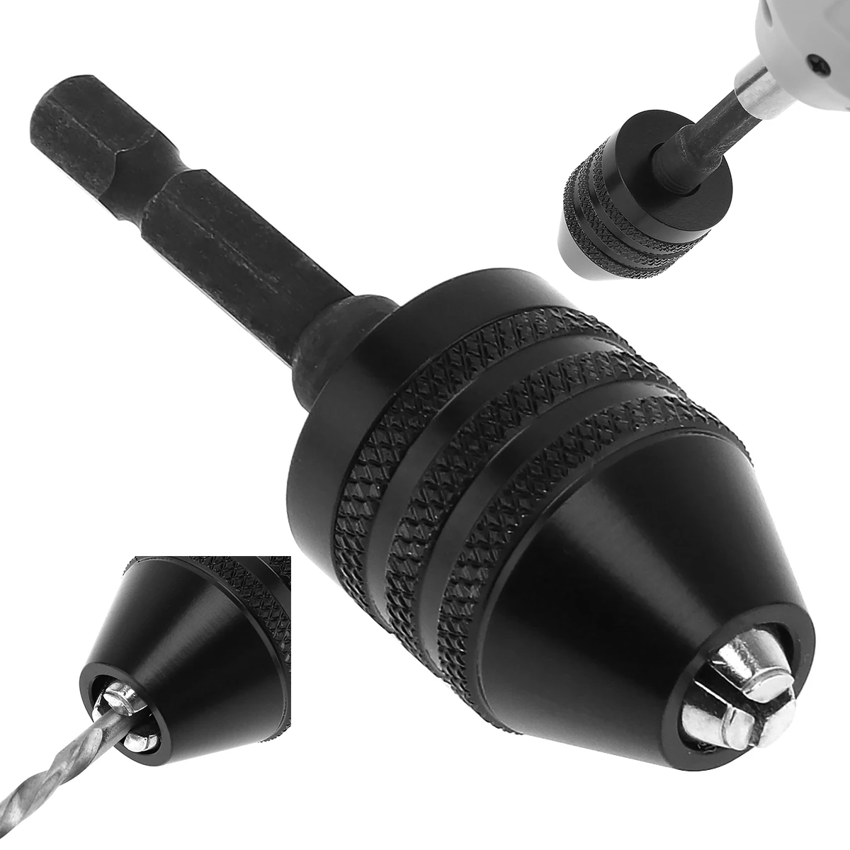 0.6 8mm Twist Drill Chuck Screwdriver Impact Driver Adapter with Hex