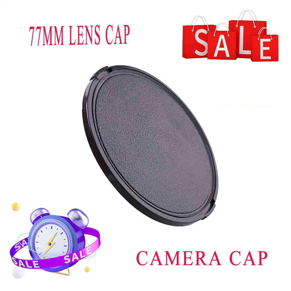 

77mm Protect Front Cover Hood Camera Lens Cap For Olympus Fujifilm Nikon Sony Canon EOS DSLR 800D 200D 80D 77D 60D 7D 6D 5Ds 5D3