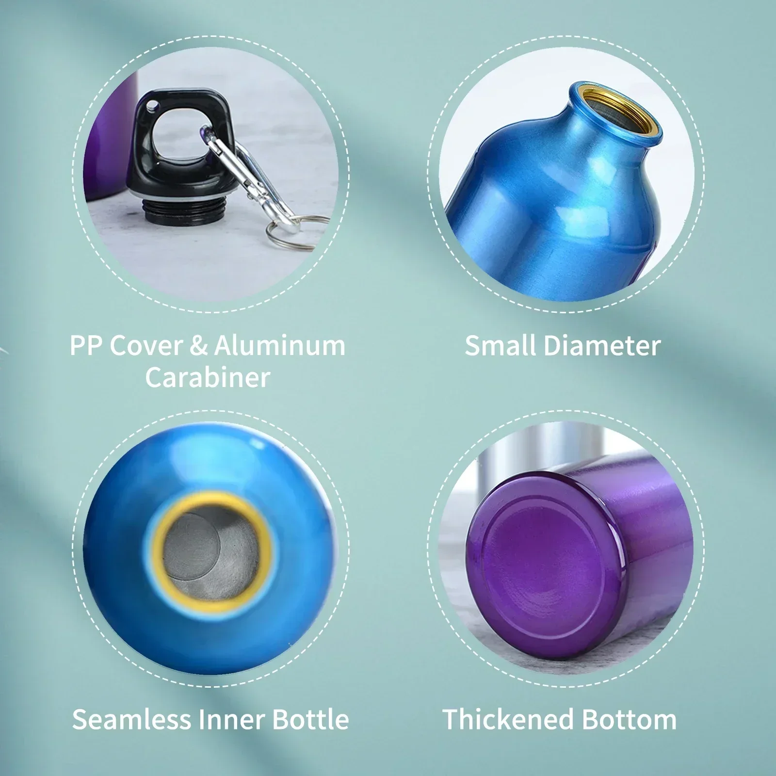 Aluminum Outdoor Water Bottle for Travel and Sports