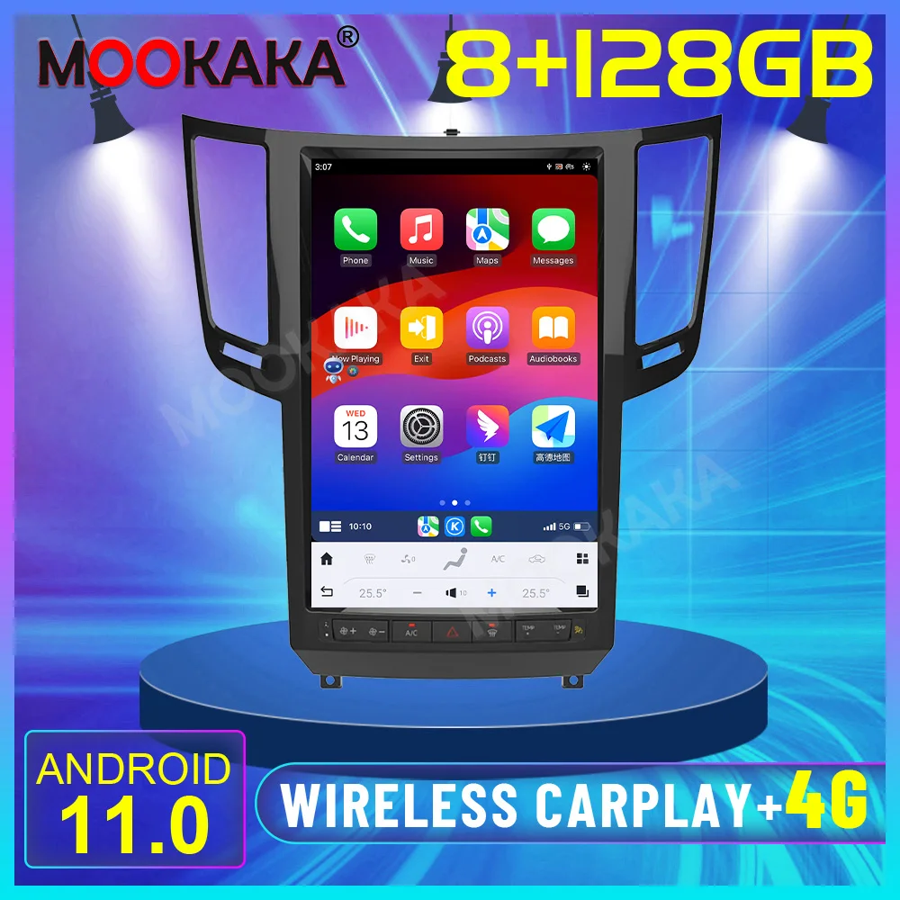 

14.5inch Carplay For Infiniti QX70 2013-2019 Android11 Tesla Style Screen Auto Stereo HeadUnit Car Multimedia Player Radio Tape