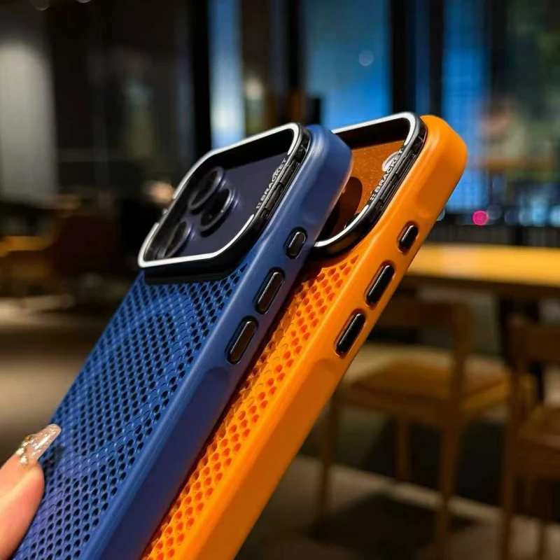 Enhanced Camera Mount Cooling Case with MagSafe Wireless Charging and Shockproof Protection