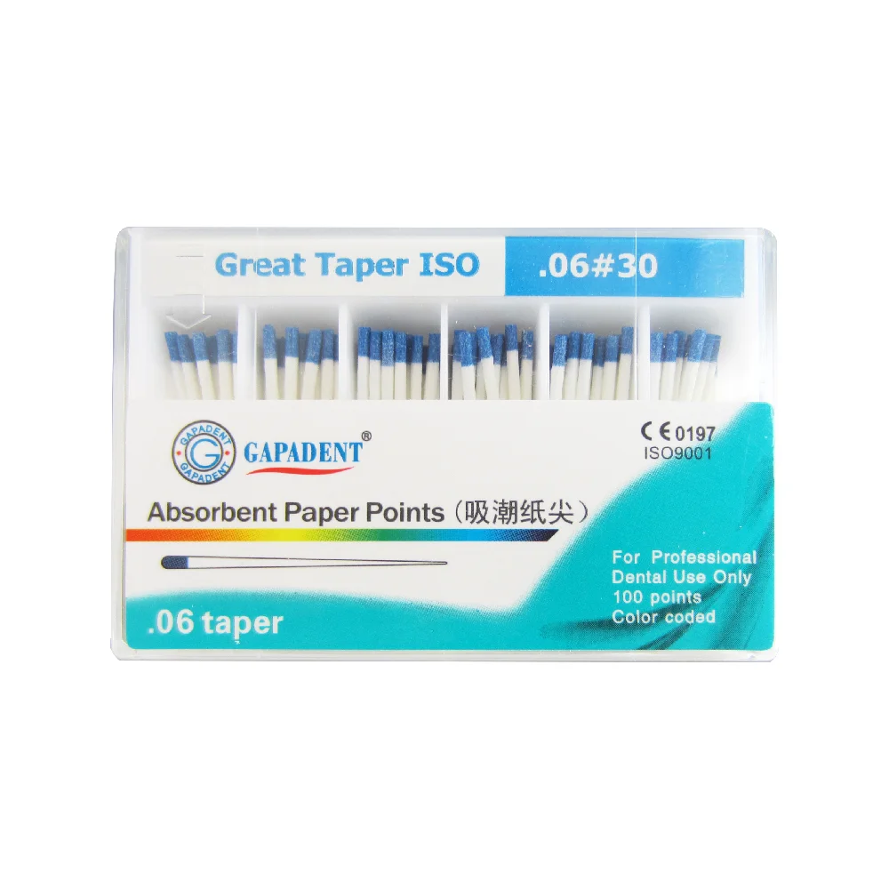 GAPAgreaterISOAbsorbentPaperDentalEndodontic6TaperAbsorbent