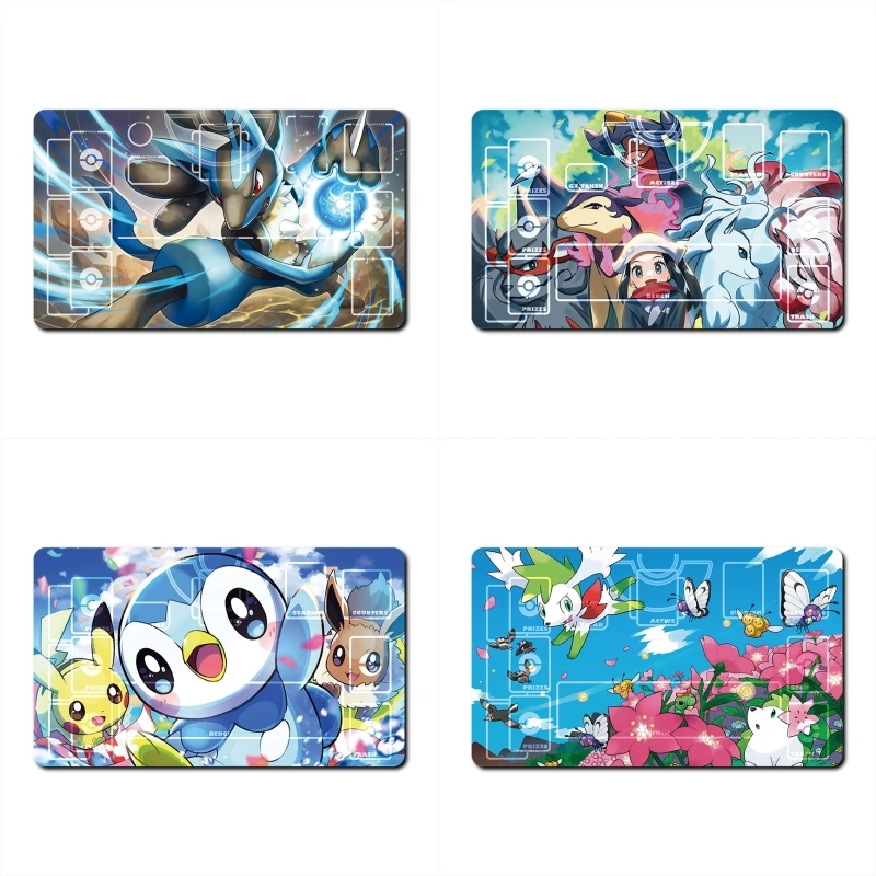 Pokemon Lucario Shaymin Piplup Darkrai Animação Personagens Única Table Mat  Almofada Batalha Clássicos Anime Coleção Cartões Brinquedo - AliExpress