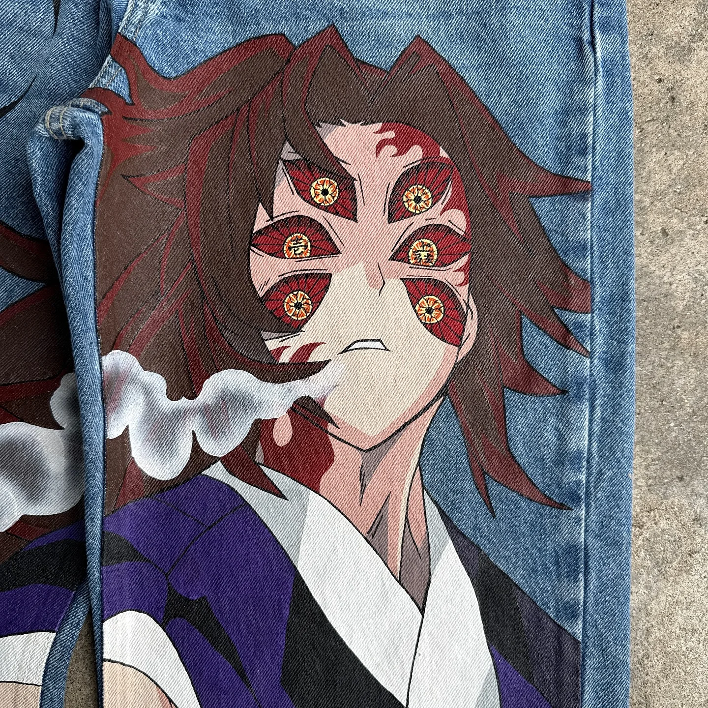 Demon Slayer Harajuku Baggy Jeans – Wide Leg Y2K Streetwear Pants