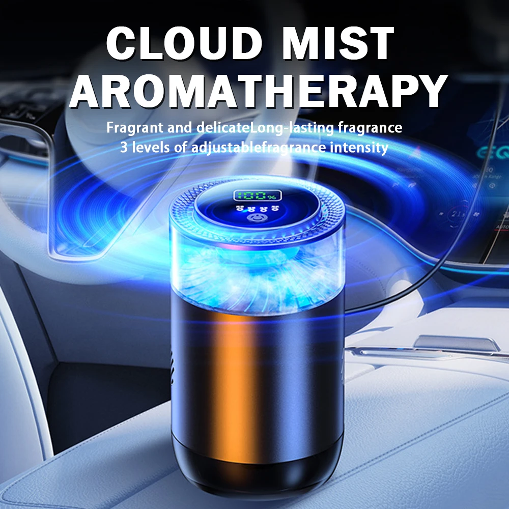 Smart Car Air Aromatherapy Diffuser Rechargeable Car Air Freshener ...