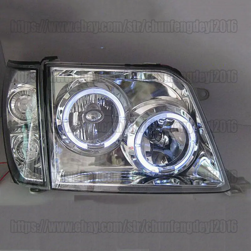 Per Toyota Land Cruiser FJ90 96-02 Coda Posteriore Paraurti Nebbia Faro Paio Set - Foto 9