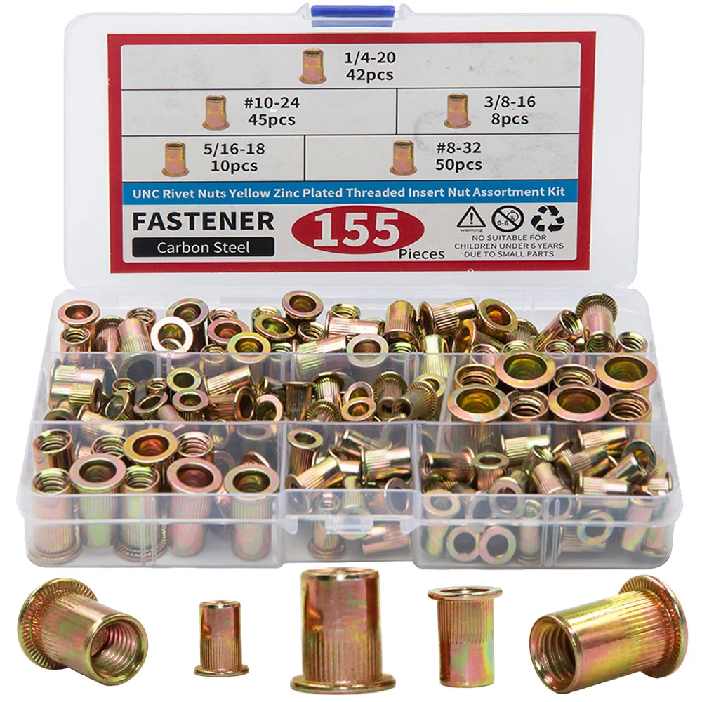 25 Dadi Ad Ala In Ottone UNF #10-32 - Albany County Fasteners
