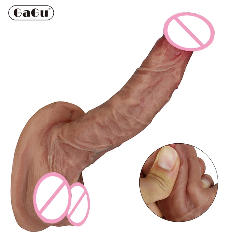 Sex Toys Realistic Makeup Dildo Quality Silicone Big Gag Cock Penis Anal Sex Toys For Women Strapon Lesbian Vagina Orgasm Masturbation