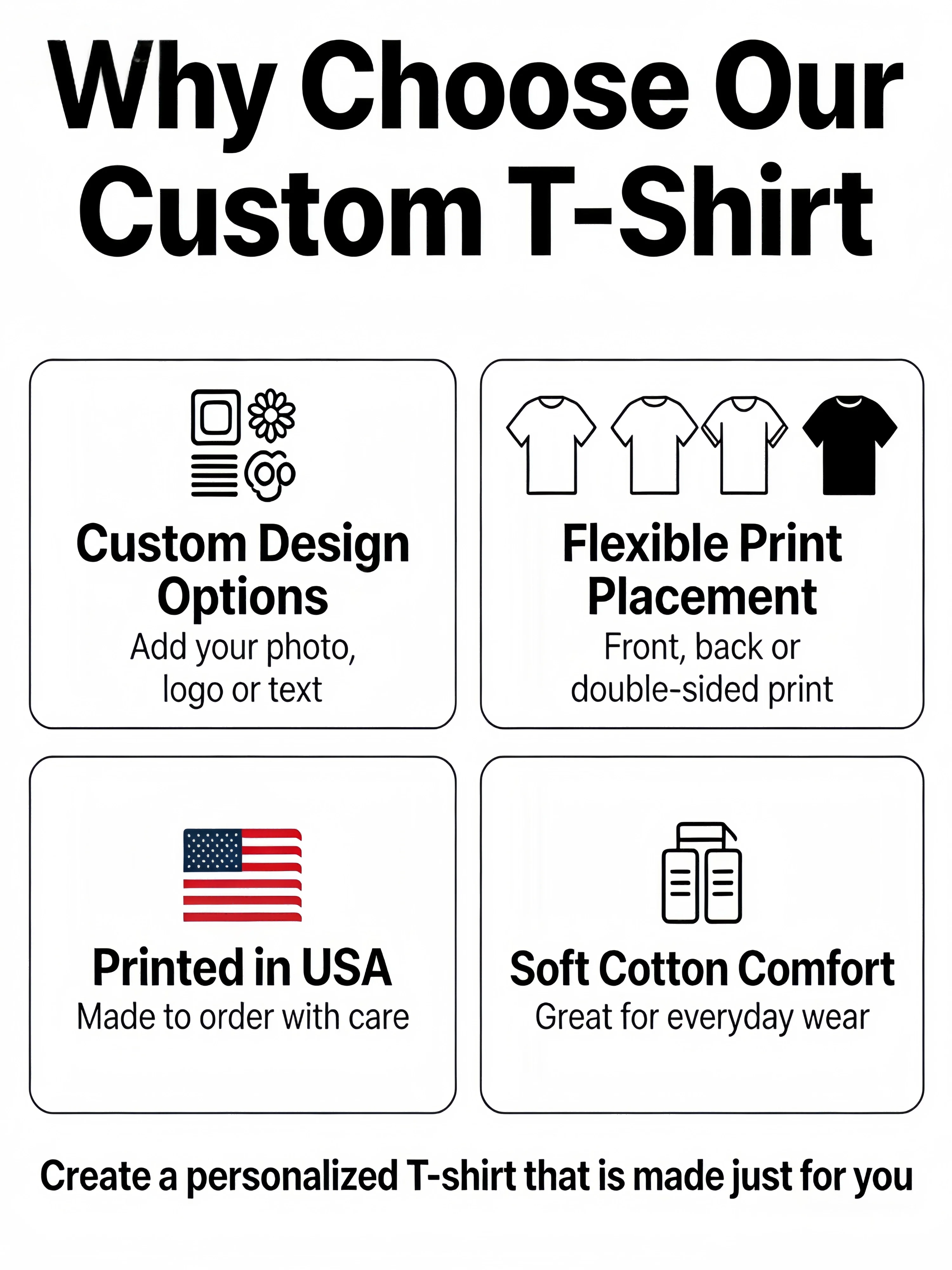 Custom T-Shirt For Men Women, Personalized Photo Logo Text Tee, Front Back Print, Cotton Shirt Printed In Usa Sa3B346Ee9B7E4F9C8D87E8C95E7Ff60Ei Custom T-Shirt For Men Women, Personalized Photo Logo Text Tee, Front Back Print, Cotton Shirt Printed In Usa Sa3B346Ee9B7E4F9C8D87E8C95E7Ff60Ei