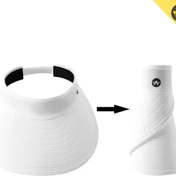 Sun Visor Hats for Women Wide Brim UV Protection Adjustable Large Golf Beach Cap Packable Travel Sport Visor 2