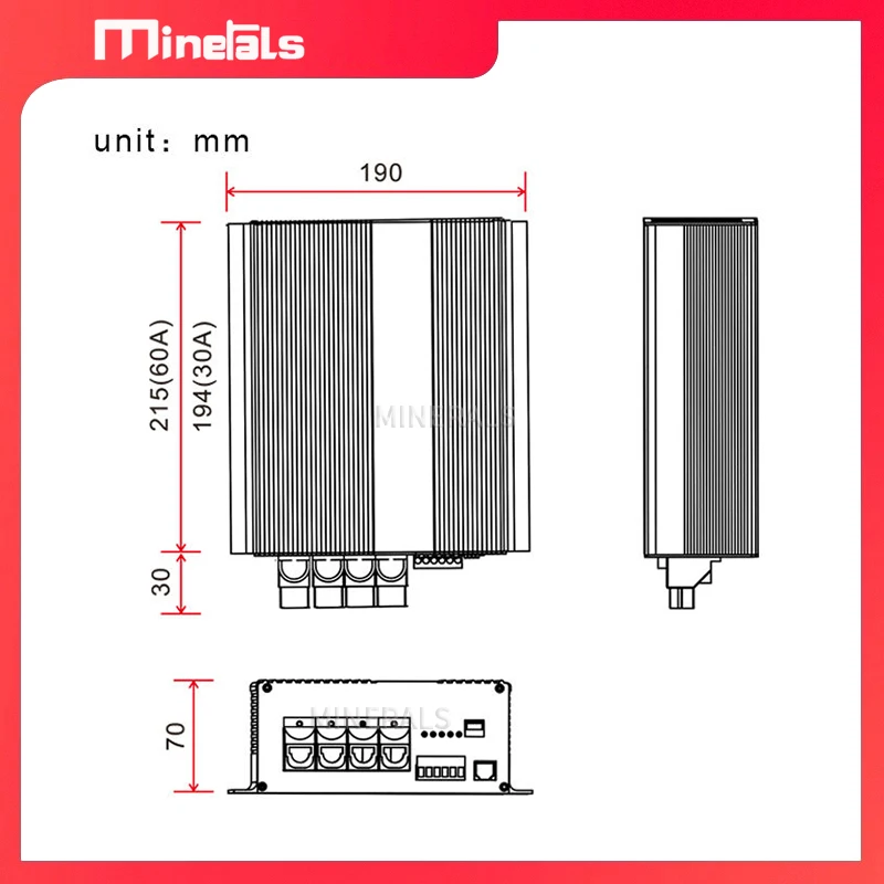 DC-DC 및 MPPT 충전기 부스터, DC to DC 충전기, 태양 MPPT 컨트롤러, 블루투스 스마트 앱 NTC LCD 옵션, 30A, 12V