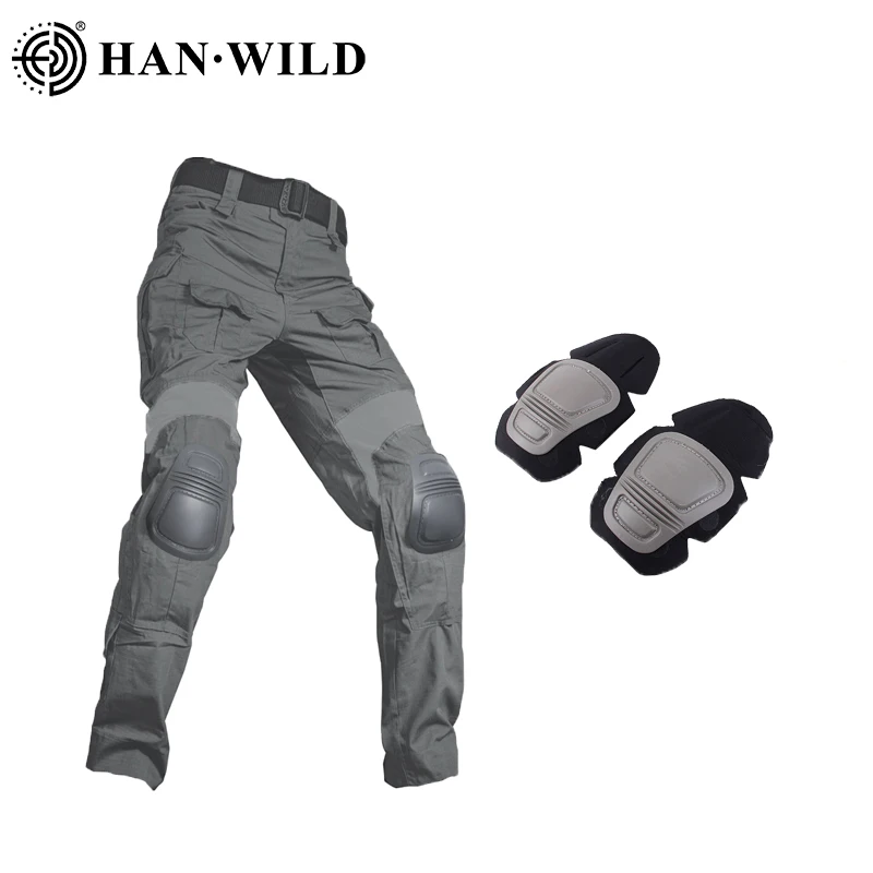 

Брюки-карго мужские тактические, военные камуфляжные штаны с наколенниками, для страйкбола, пейнтбола, походов, охоты