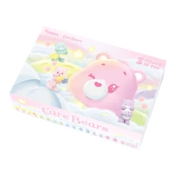 CareBear Micro Light Bear Head Blind Box Anime Figure Ornament Toy Birthday Gift (Set of 6 Boxes)