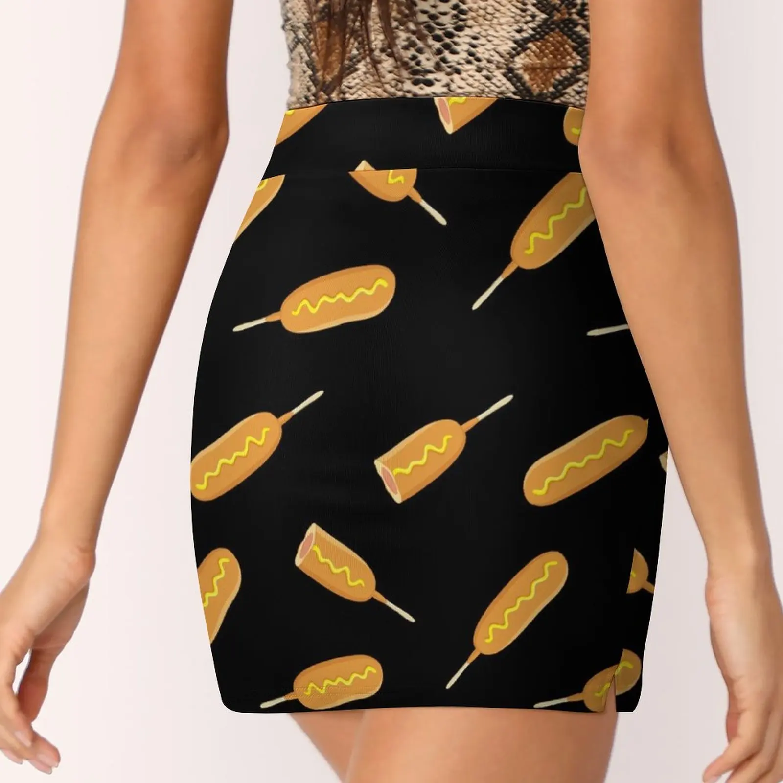 Corn Dogs on Black Light proof trouser skirt girls skirt dresses for prom korean style clothes women 2023 skirts for womens