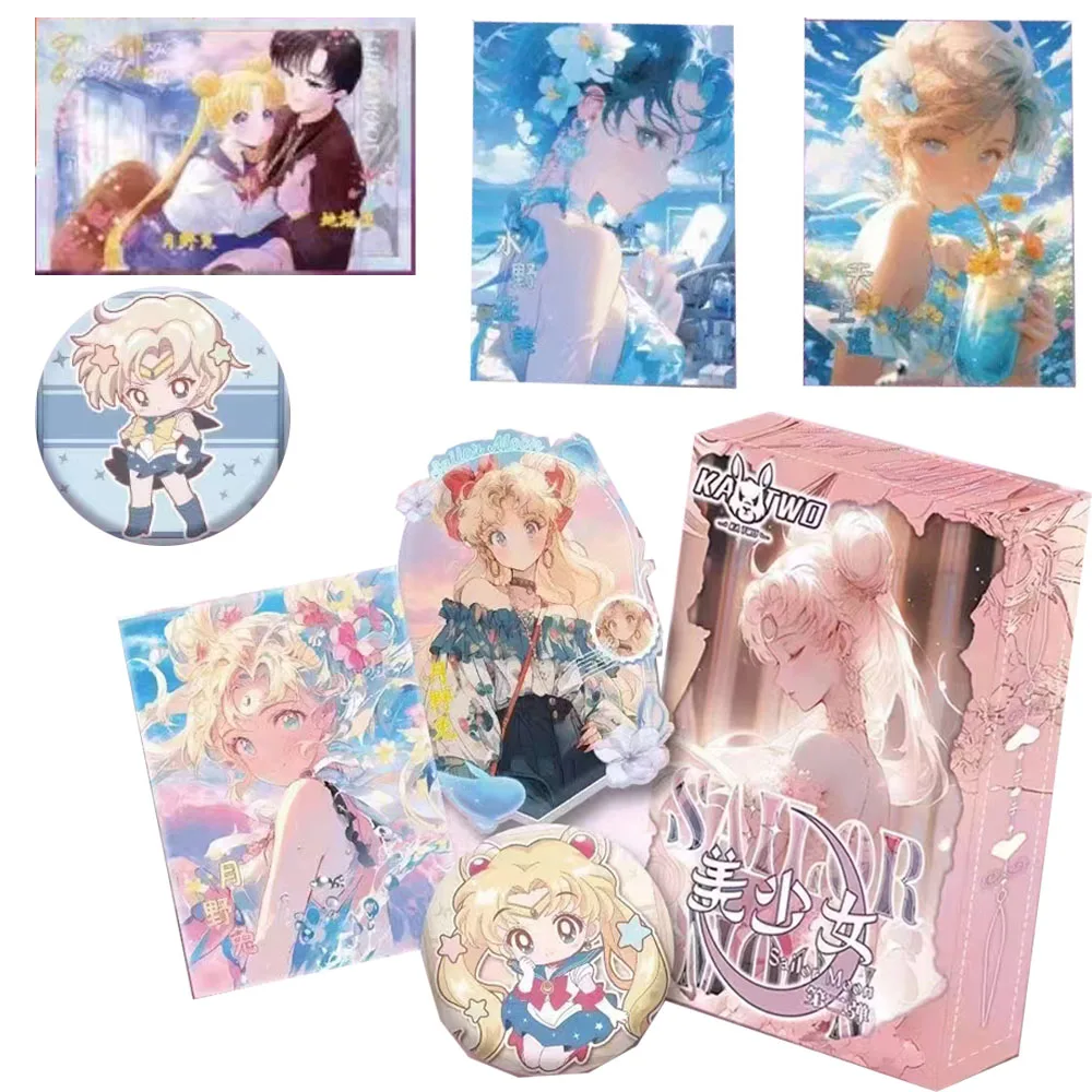 

Original Sailor Moon Card Collection Japanese Anime Lively Beautiful Girl Cool Summer Days Card Kid birthday Gift card