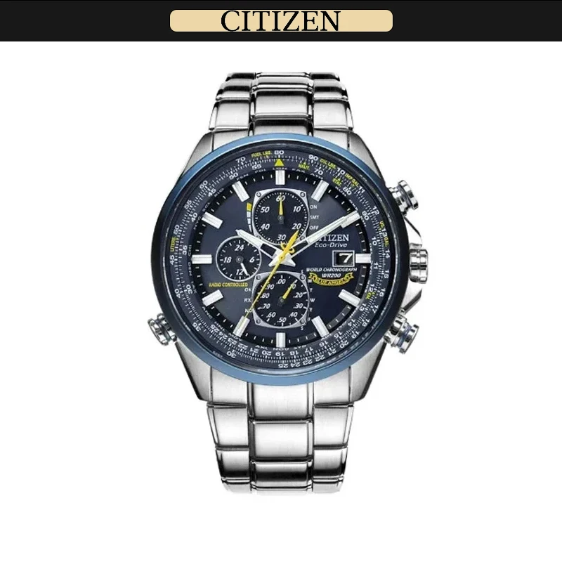 Часы CITIZEN Blue Angel Generation мужские наручные, роскошные многофункциональные модные оригинальные деловые, с радио и ночным свечением