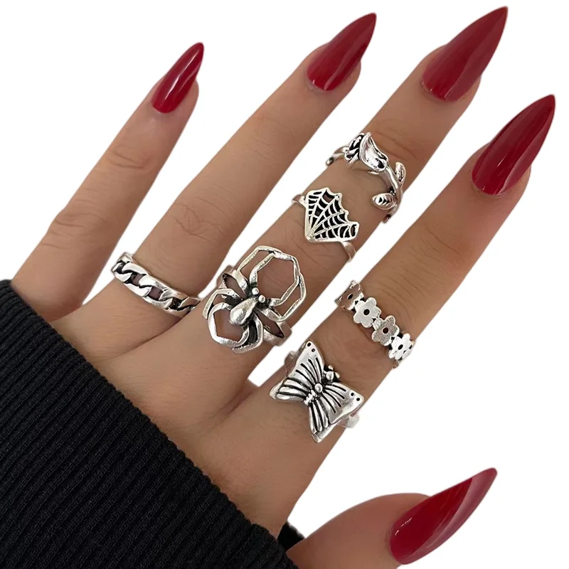 EIMELI Vintage Silver Knuckle Stackable Ring Set Chic Stackable Joint Rings  Rhinestone Knuckle Finger Rings Set for Women Girls (Pack of 15) -  Walmart.com