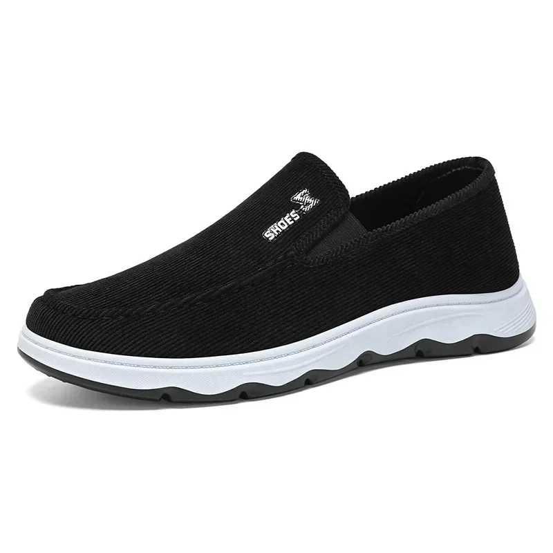 Men's Shoes Summer Breathable New Models The Elderly Men's Casual One-Pedal Wear Resistant Cloth Shoes 4
