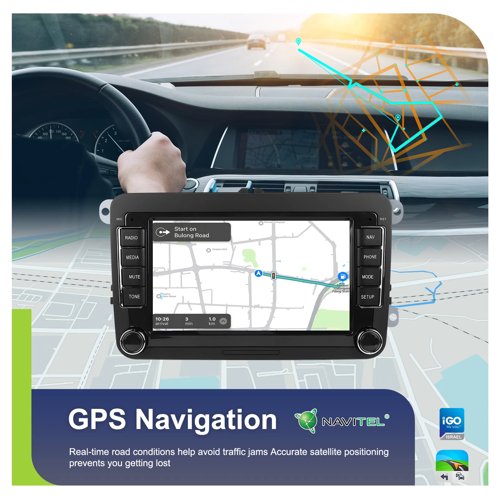 LeeKooLuu-Radio Multimedia con GPS para coche, reproductor con Android 13, 4 + 64G, Carplay, para Volkswagen, Skoda, Octavia, Golf 5, 6, Touran, Passat, Polo, Jeta 6