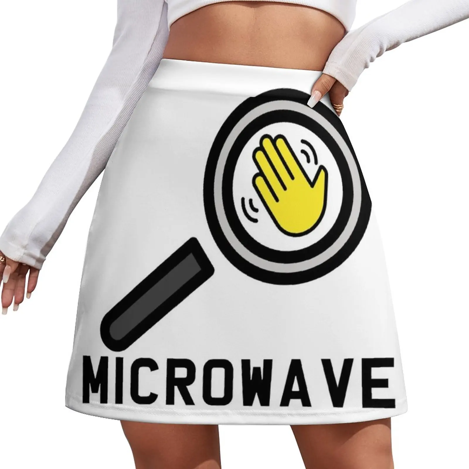 

Мини-юбка в виде микроволновой печи для женщин, шикарная и элегантная женская юбка