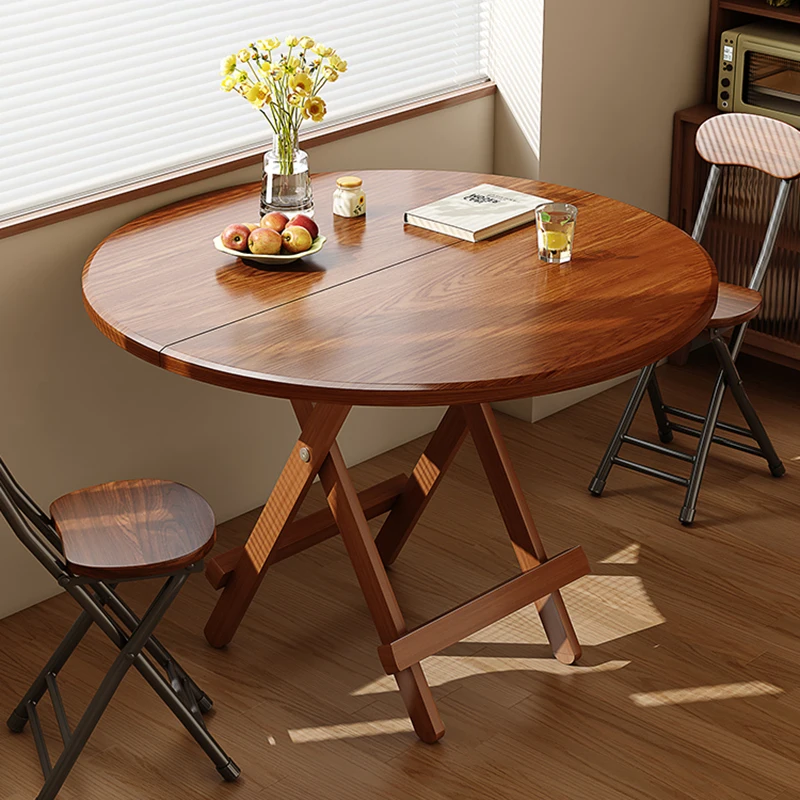 다기능 주방 가구, 흰색 식탁, 섬 원형, 확장 가능한 나무 의자, 정원 메사 미니 슬라이딩 레스토랑