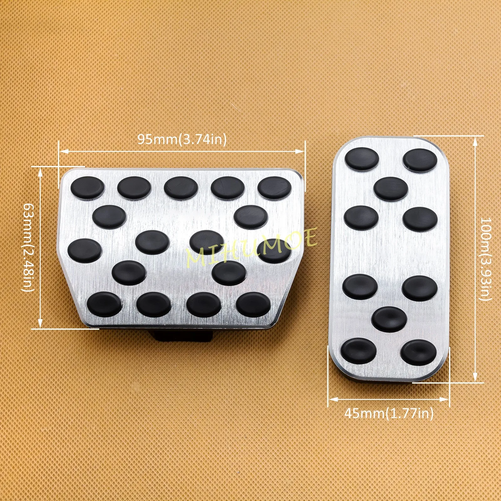 Aluminum Brake Gas Pedal Pad Cover Accessories Lincoln Nautilus