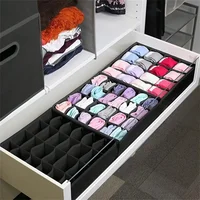 24-Cell Collapsible Organizer for Socks, Underwear, Ties, Accessories - Foldable, Mold-Resistant Fabric Storage Box Divider ﻿ 2