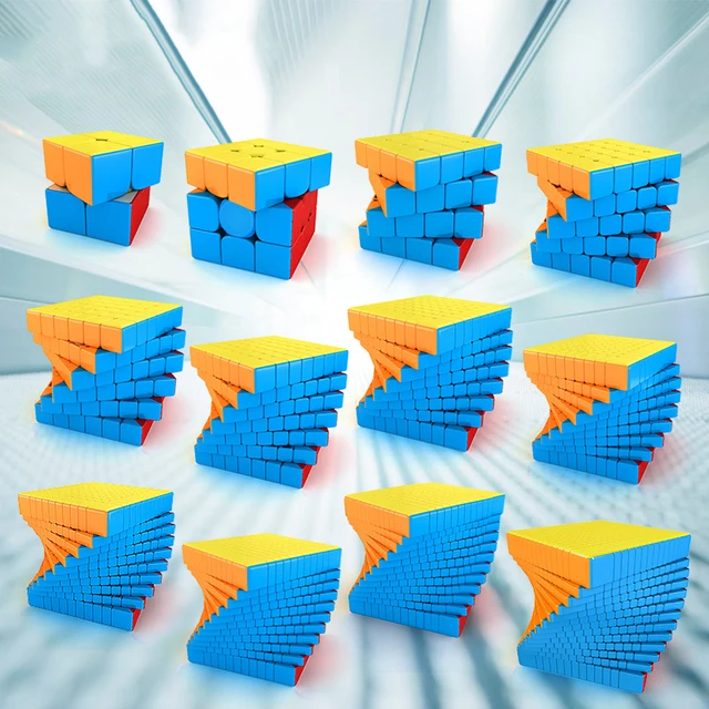 MoYu Meilong 6x6 7x7 9x9 8x8 Rubix Hungarian Magico Cubo 3x3 Magnetic Rubick Antistress Speed Puzzle Toy Profissional Magic Cube 2