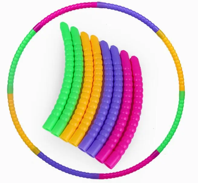 Adjustable Detachable Fitness Hula Ring Circle Weighted Exercise Hoops for Adult and Kids