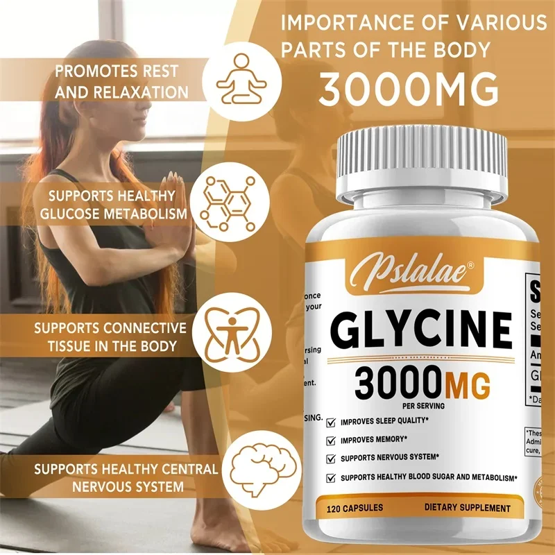 Glycine promotes relaxation restful sleep supports cognitive function emotional balance neurological health