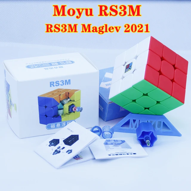 Moyu RS3M 3x3 Magnetic Magic Cube Cubing Classroom Professional Cube  Stickerless Speed Cube Puzzle toys