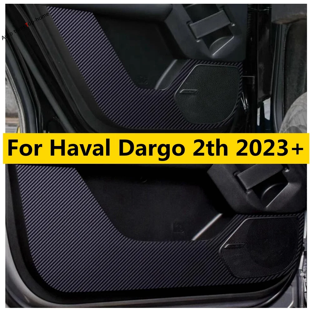 

Door Anti-dirty Pad Anti-Kick Mat Side Edge Film Protector Carbon Fiber Stickers Cover Trim Fit For Haval Dargo 2th 2023 2024