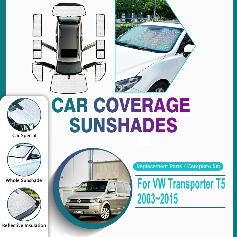 Copertura Per Auto Copertura Parasole Per Volkswagen Vw Transporter T5 Lwb 2003 ~ 2015 Protezione Solare Per Finestra Protezione Solare Accessori Per 