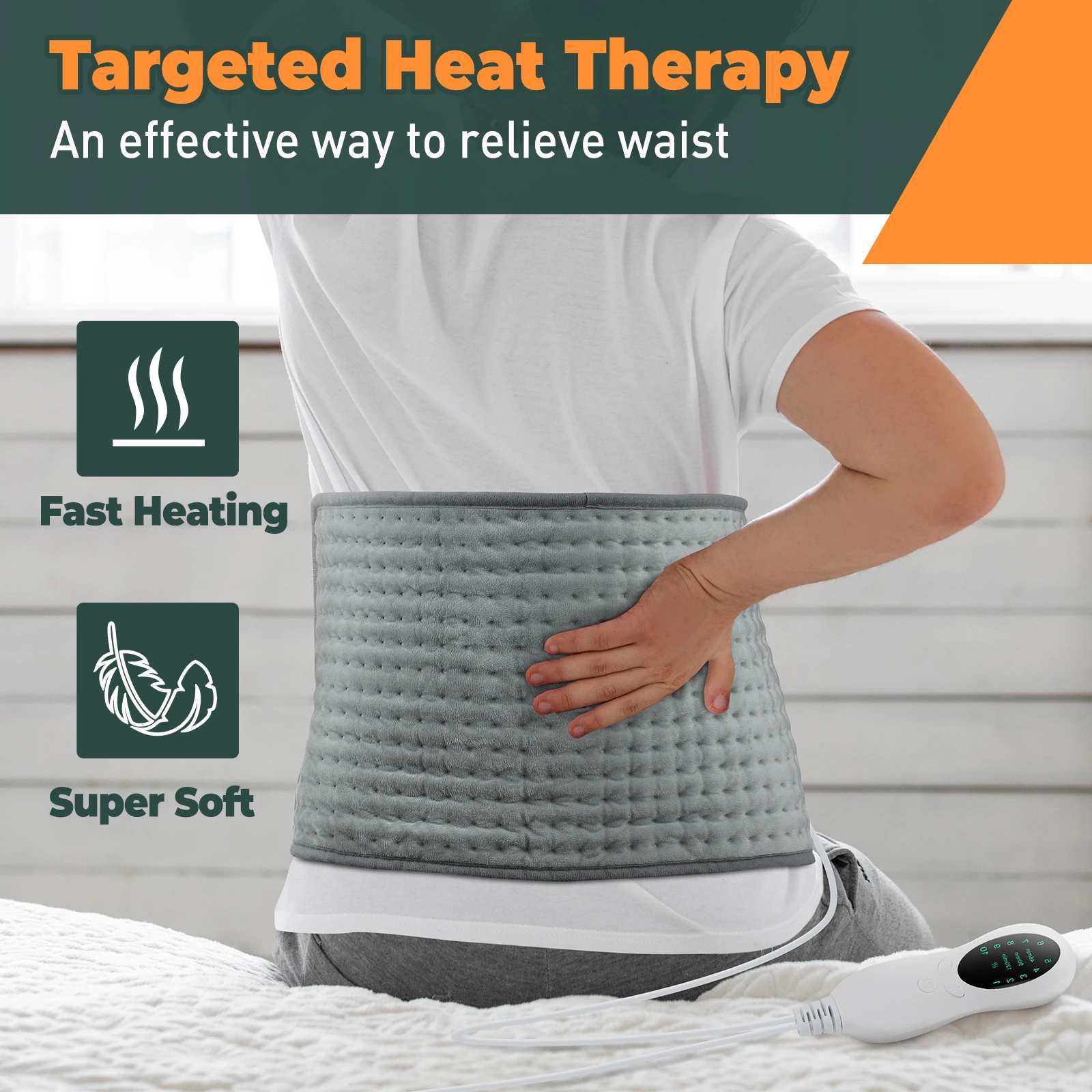 50x100cm Electric Heating Blanket Abdomen Menstrual Uterus Warming Belt Heating Pad Winter Thermal Blankets For Sofa Bed 4