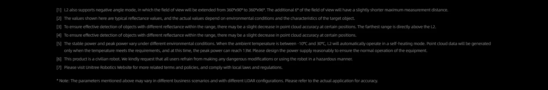 Unitree 4D LiDAR L2,Navigation obstacle avoidance slam ultra wide angle 360 de