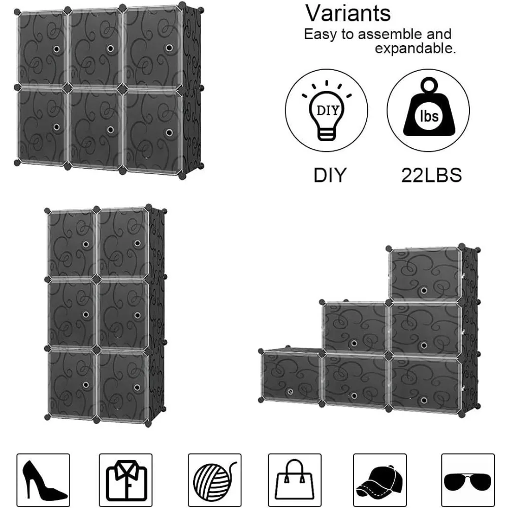 MAGINELS 24-Pair Shoe Rack Organizer Shoe Organizer Expandable