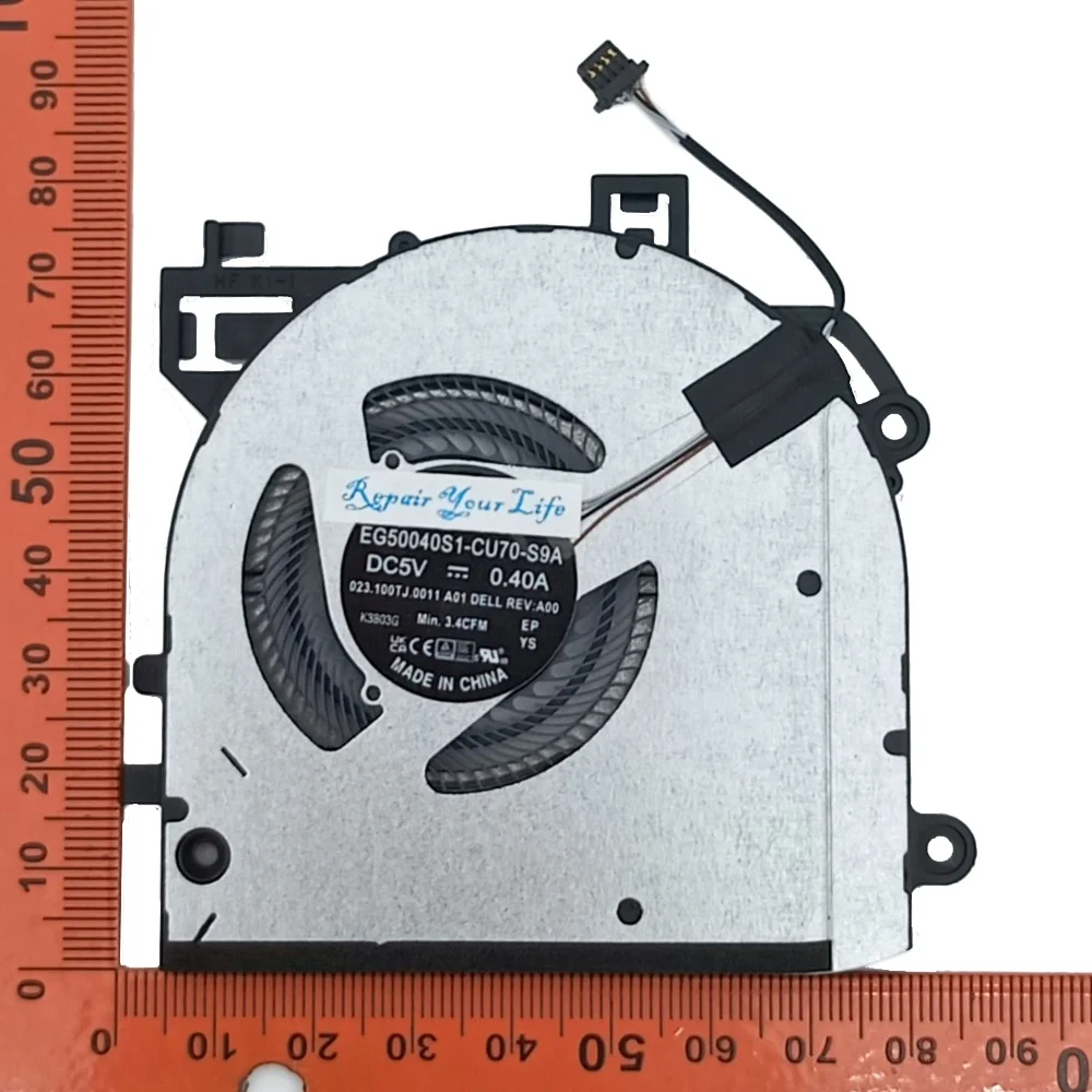 DELL Latitude 13 5340 2-in-1 노트북 PC CPU 쿨러 라디에이터 EG50040S1-CU70-S9A 09WH82 023.100TJ.0011 용 노트북 냉각 팬