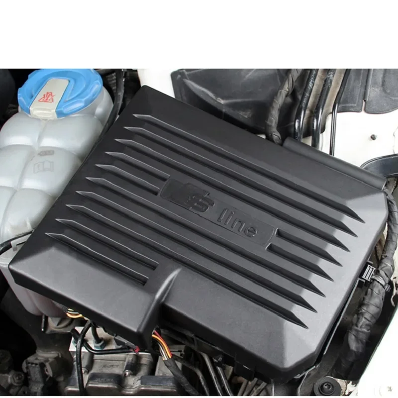 Car Engine Control Computer car engine cover panel For Audi A4 A5 B9 2016 2017 2018 Cover Panel Protection ABS Car Interior Accessories