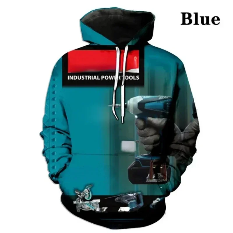 Beautiful Makita Tools Hooded Sweatshirt Casual Hoodie 3D Printed Hoodies Oversized Haikyuu Graphic Cosplay Men's Clothing