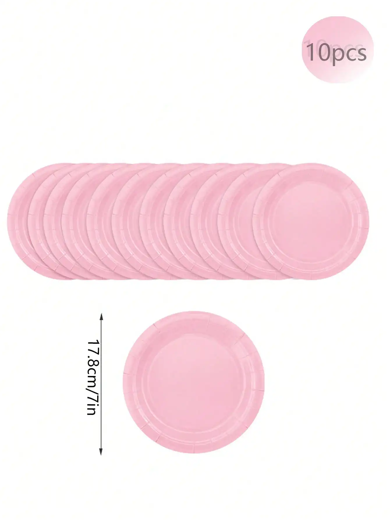 Pink Party Supplies Set - Disposable Plates Spoons Forks Knives