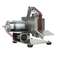 Mini Belt Grinding Machine Tool Home DIY Polisher Machine Sharpening Machine Sanding Grinding Electric Sander 1