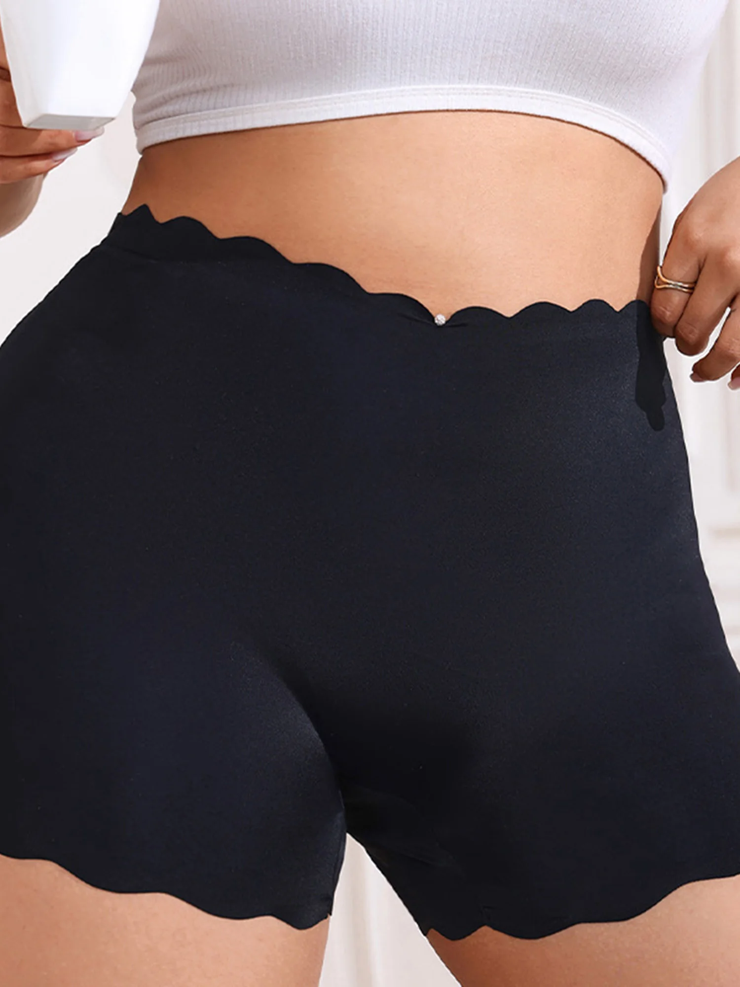 Women s Seamless Safety Shorts Soft Stretch High Waist Boy Shorts Underwear for Under Dresses and Skirts with Comfortable Fit