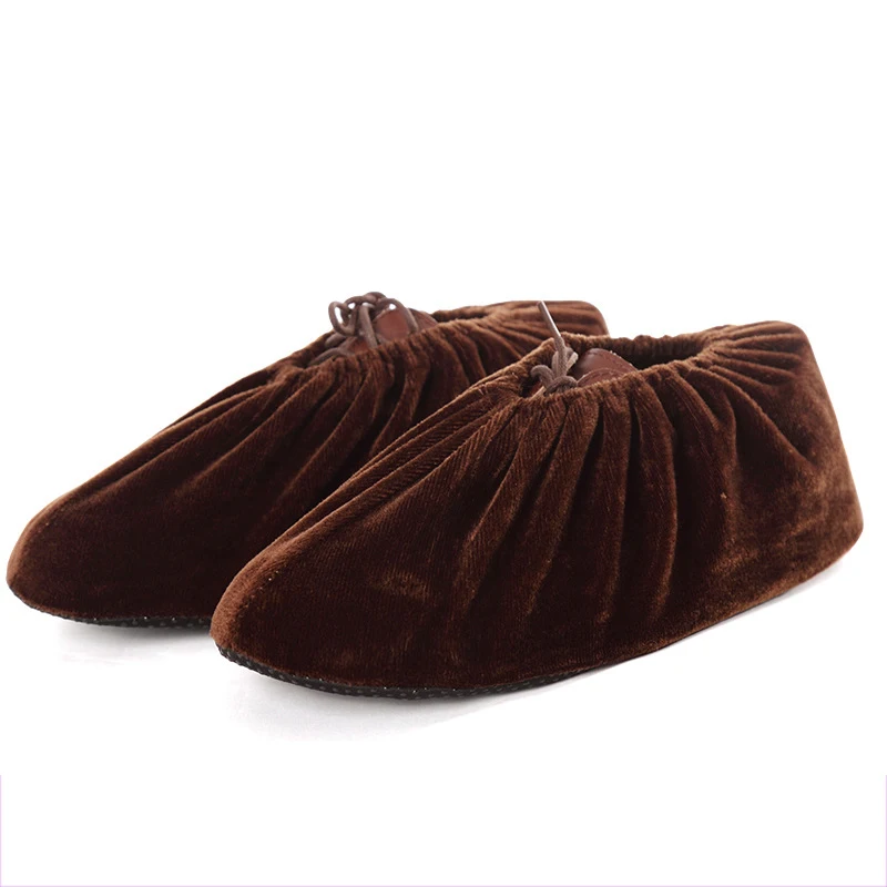 Flannel Cloth Shoes Cover Keep Floor Clean Shoe Accessories Non-slip Foot Cover Autumn Winter Indoor Boots Shoes Protector